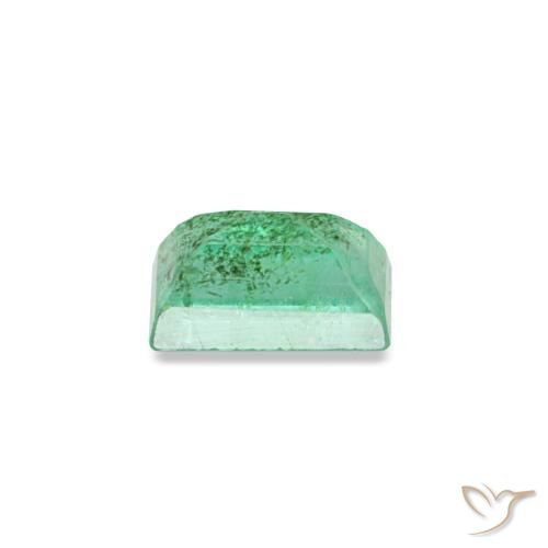 Esmeralda verde natural de 0,16 ct, baguette, SI