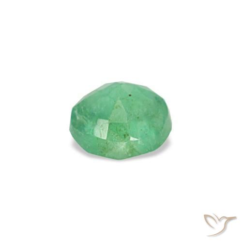 Esmeralda verde natural de 0,19 ct, corte redondo, VS-SI
