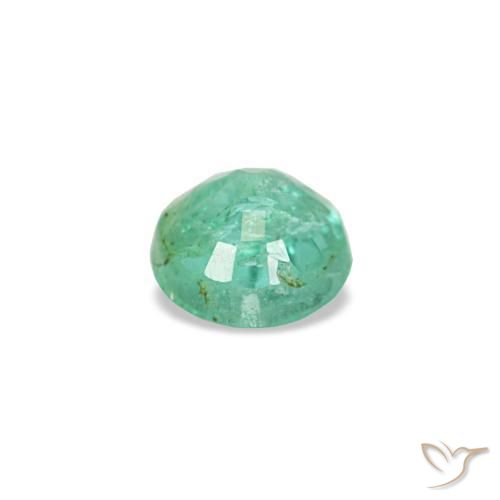 Esmeralda verde natural de 0,19 ct, corte redondo, VS-SI