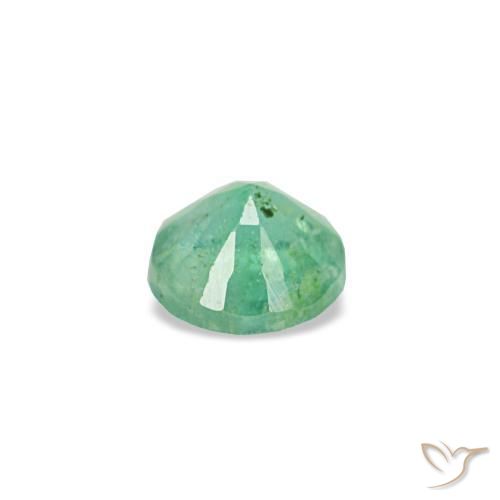 Esmeralda verde natural de 0,17 ct, corte redondo, VS-SI