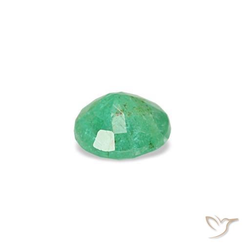 Esmeralda verde natural de 0,15 ct, corte redondo, VS-SI