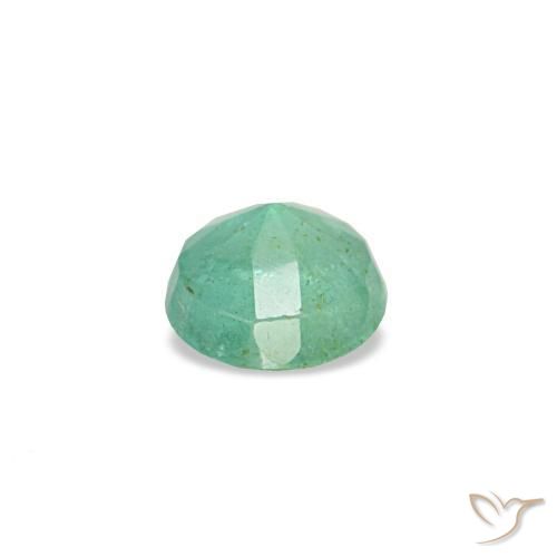 Esmeralda verde natural de 0,16 ct, corte redondo, VS-SI