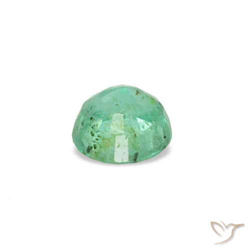 Esmeralda verde natural de 0,19 ct, corte redondo, VS-SI