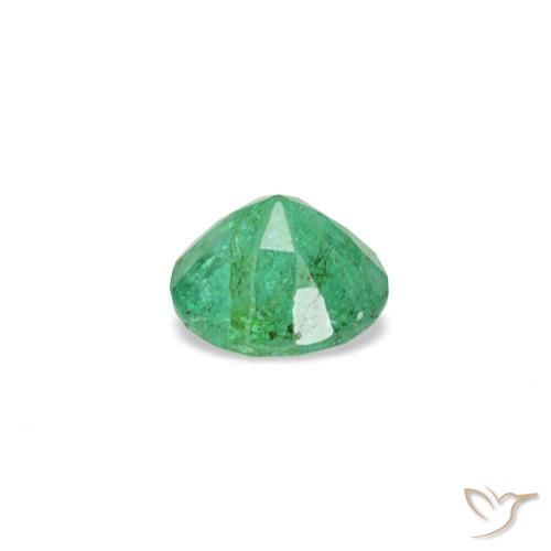 Esmeralda verde natural de 0,16 ct, corte redondo, VS-SI