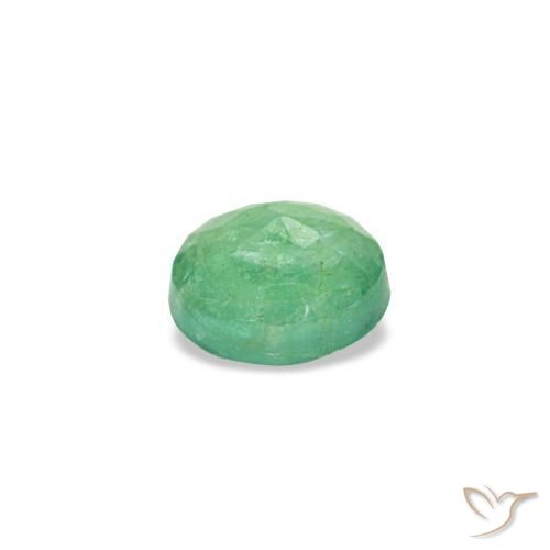 Esmeralda verde natural de 0,18 ct, corte redondo, VS-SI