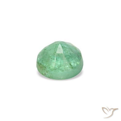 Esmeralda verde natural de 0,19 ct, corte redondo, VS-SI