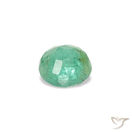 Esmeralda verde natural de 0,18 ct, corte redondo, VS-SI