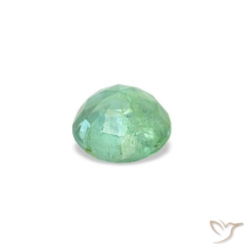 Esmeralda verde natural de 0,17 ct, corte redondo, VS-SI