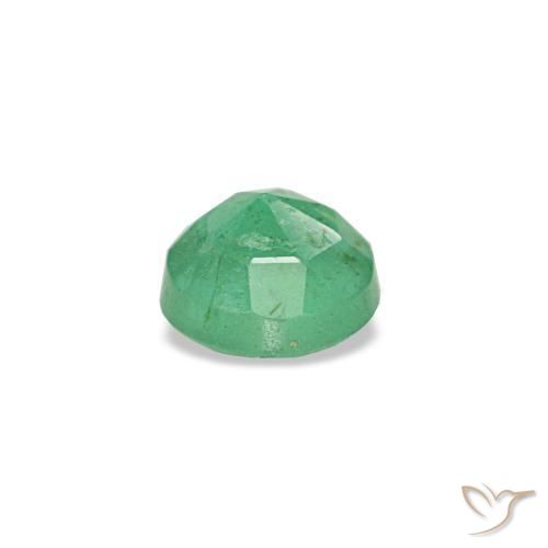 Esmeralda verde natural de 0,18 ct, corte redondo, VS-SI