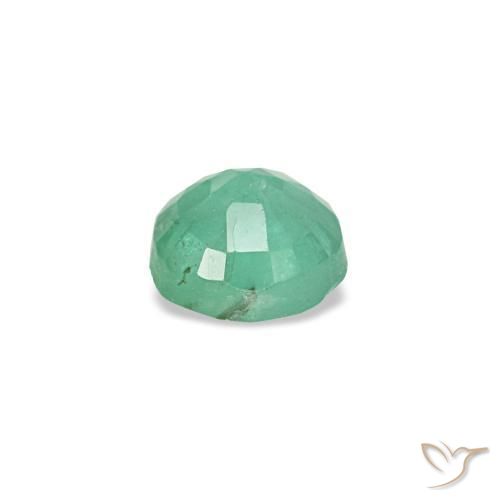 Esmeralda verde natural de 0,17 ct, corte redondo, VS-SI