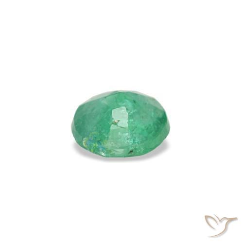 Esmeralda verde natural de 0,16 ct, corte redondo, VS-SI