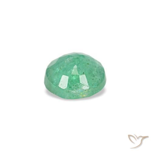 Esmeralda verde natural de 0,17 ct, corte redondo, VS-SI