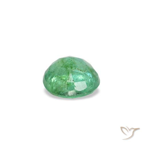 Esmeralda verde natural de 0,17 ct, corte redondo, VS-SI