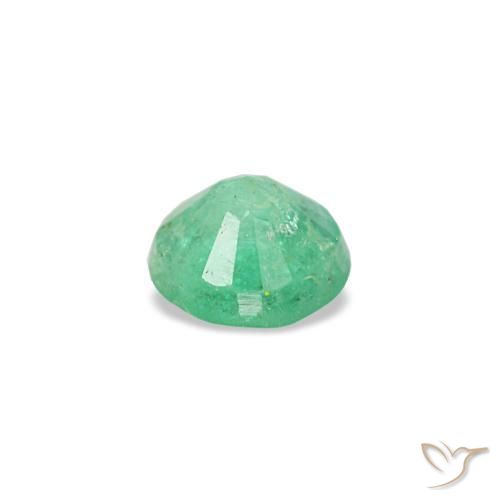 Esmeralda verde natural de 0,17 ct, corte redondo, VS-SI