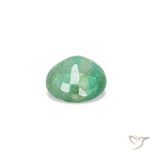 Esmeralda verde natural de 0,16 ct, corte redondo, VS-SI