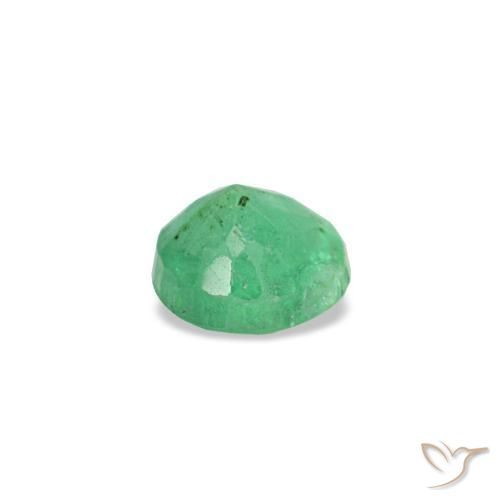 Esmeralda verde natural de 0,19 ct, corte redondo, VS-SI