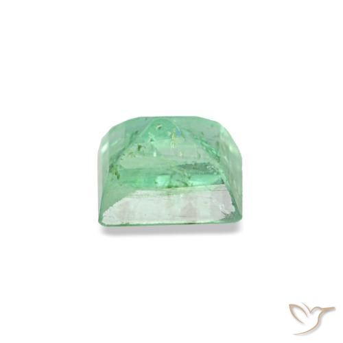 Esmeralda verde natural de 0,14 ct, baguette, VS-SI
