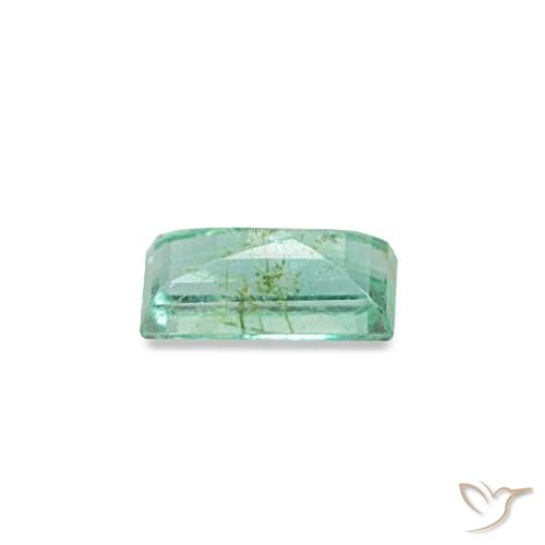 Esmeralda verde natural de 0,12 ct, baguette, VS-SI