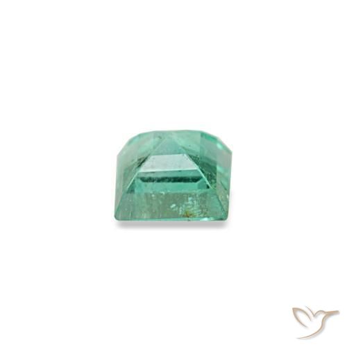 Esmeralda verde natural de 0,08 ct, cuadrado, VVS-VS