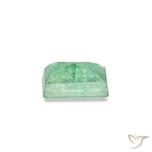 Esmeralda verde natural de 0,16 ct, baguette, VS