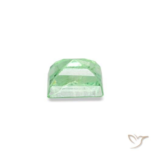 Esmeralda verde natural de 0,14 ct, baguette, VS