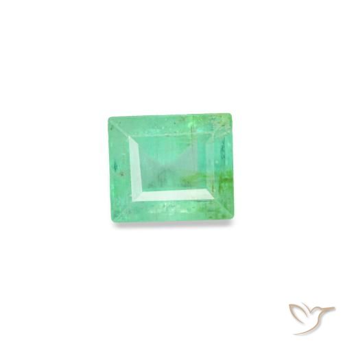 Esmeralda verde de 0,17 ct, baguette, VS