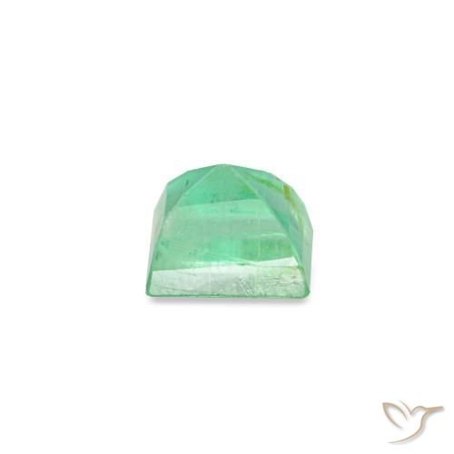 Esmeralda verde natural de 0,17 ct, baguette, VS