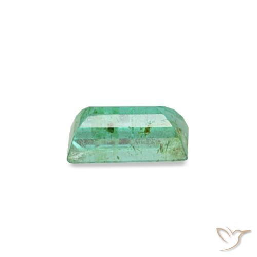 Esmeralda verde natural de 0,14 ct, baguette, SI
