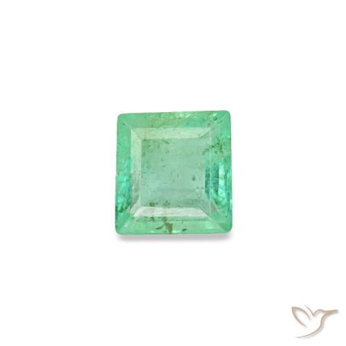 Esmeralda verde natural de 0,15 ct, baguette, SI