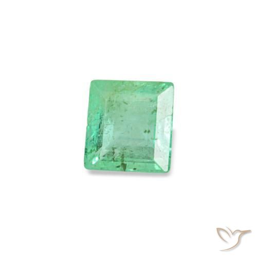 Esmeralda verde natural de 0,15 ct, baguette, SI