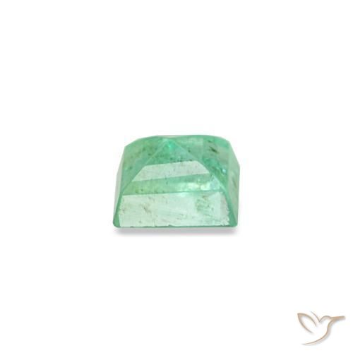 Esmeralda verde natural de 0,15 ct, baguette, SI