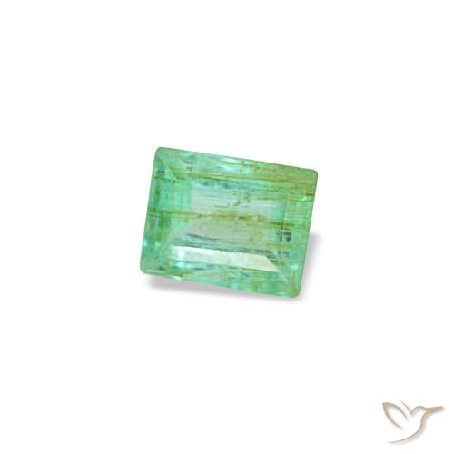 Esmeralda verde natural de 0,15 ct, baguette, SI