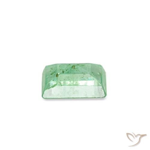 Esmeralda verde natural de 0,15 ct, baguette, SI
