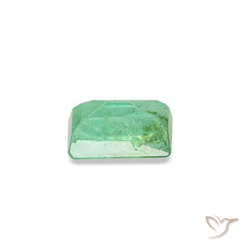Esmeralda verde natural de 0,15 ct, baguette, SI