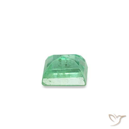 Esmeralda verde natural de 0,14 ct, baguette, VS-SI
