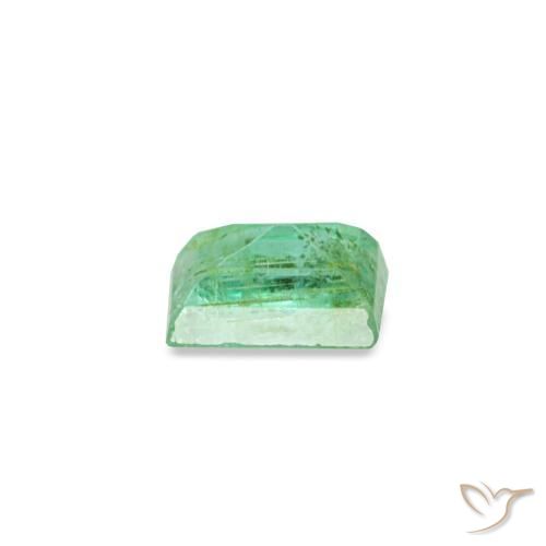 Esmeralda verde natural de 0,12 ct, baguette, SI