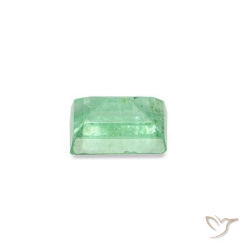 Esmeralda verde natural de 0,15 ct, baguette, SI