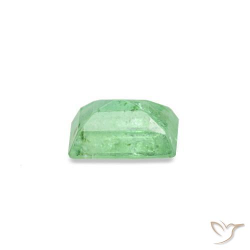 Esmeralda verde natural de 0,14 ct, baguette, SI