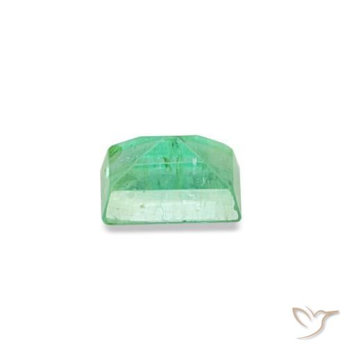 Esmeralda verde natural de 0,15 ct, baguette, SI