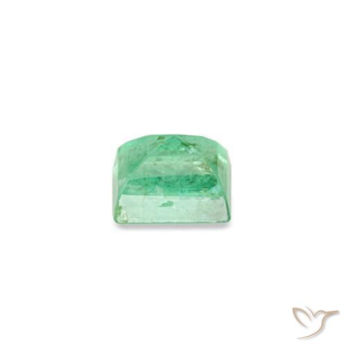Esmeralda verde natural de 0,13 ct, baguette, SI