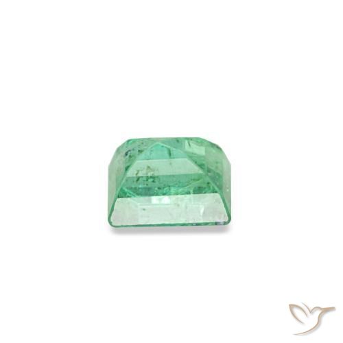 Esmeralda verde natural de 0,15 ct, baguette, SI