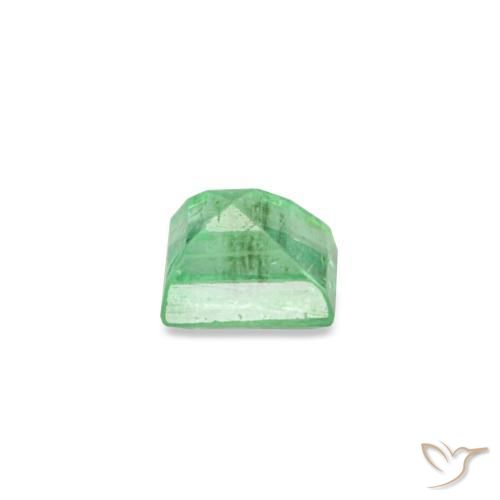 Esmeralda verde natural de 0,16 ct, baguette, SI