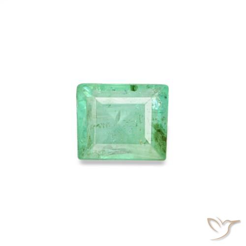 Esmeralda verde natural de 0,15 ct, baguette, SI