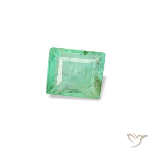 Esmeralda verde natural de 0,15 ct, baguette, SI