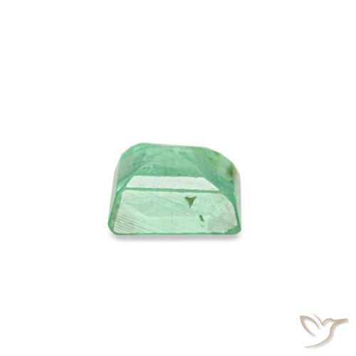 Esmeralda verde natural de 0,15 ct, baguette, SI