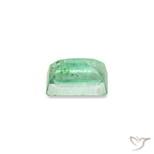 Esmeralda verde natural de 0,14 ct, baguette, SI
