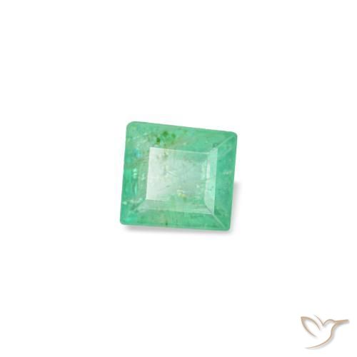 Esmeralda verde natural de 0,14 ct, baguette, SI