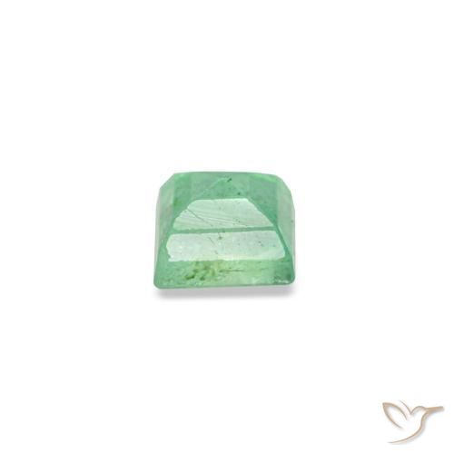 Esmeralda verde natural de 0,14 ct, baguette, SI