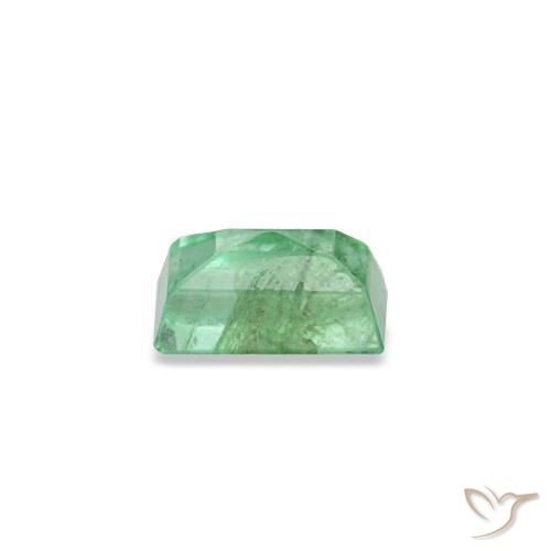 Esmeralda verde natural de 0,14 ct, baguette, SI