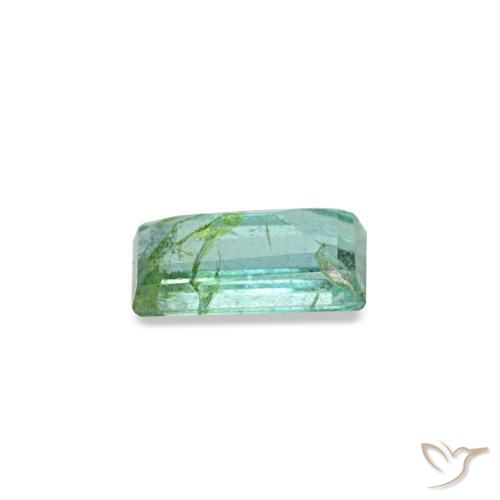 Esmeralda verde natural de 0,14 ct, baguette, SI
